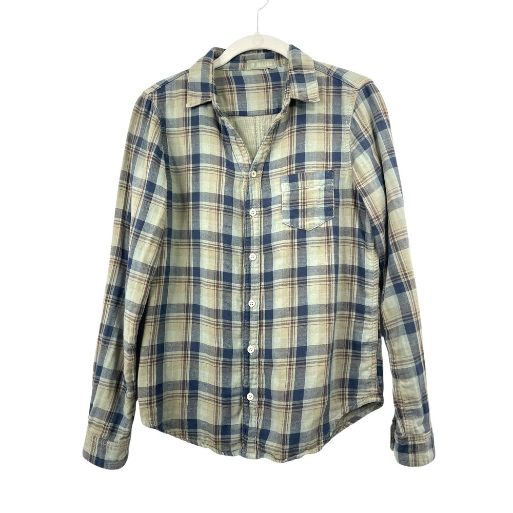 CP Shades 100% cotton plaid button up shirt top Size‎ XS